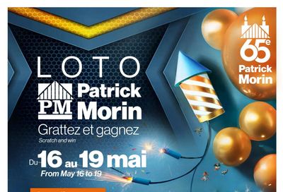 Patrick Morin Flyer May 15 to 21