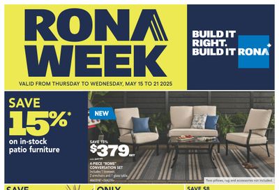 Rona & Rona+ (Atlantic) Flyer May 15 to 21 Rona & Rona+ (Atlantic) Flyer May 15 to 21