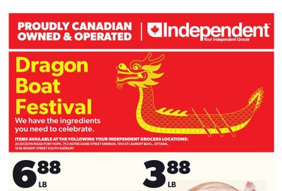 Independent Grocer (ON) Dragon Boat Festival Flyer May 15 to 28