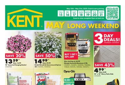 Kent Building Supplies Flyer May 15 to 21