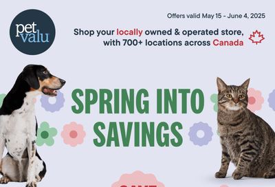 Pet Valu Flyer May 15 to June 4