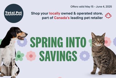 Total Pet Flyer May 15 to June 4