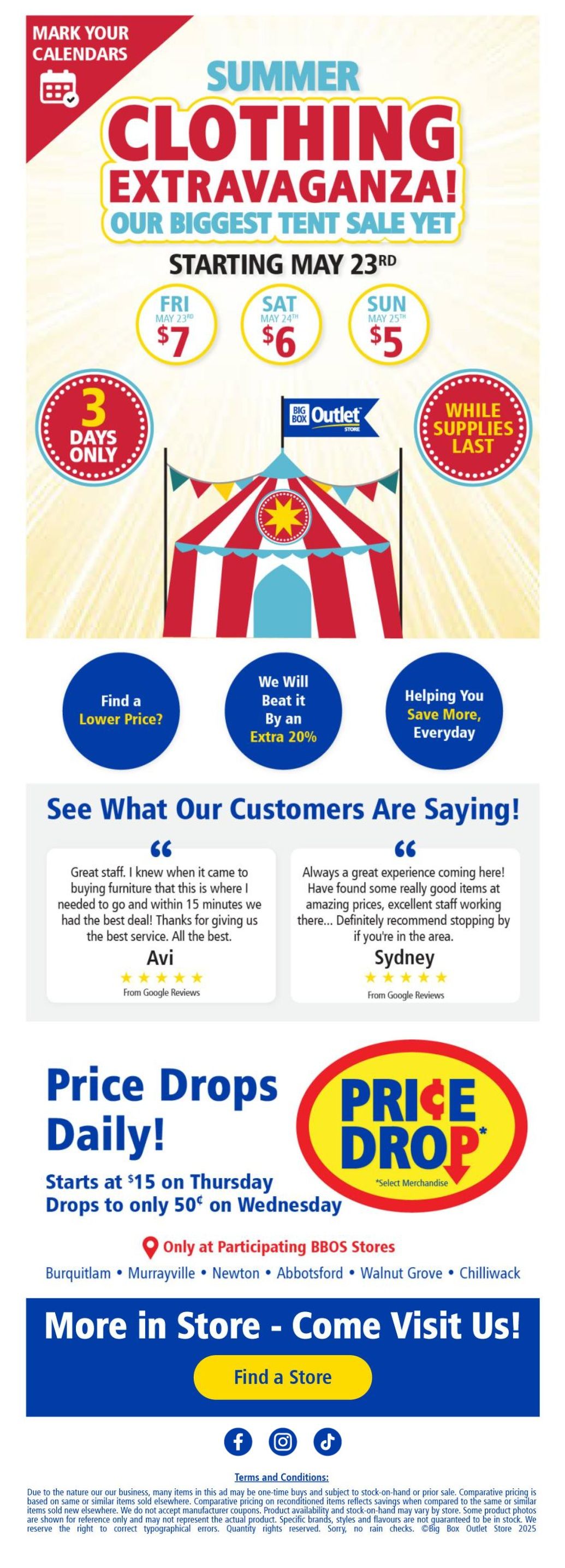 Big Box Outlet Store Flyer May 15 to 28