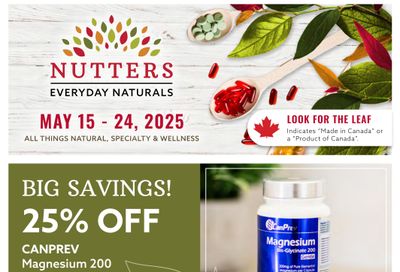 Nutters Everyday Naturals Flyer May 15 to 24