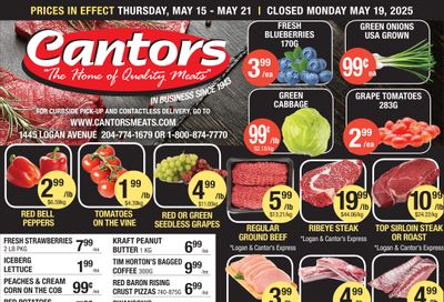 Cantor's Meats Flyer May 15 to 21