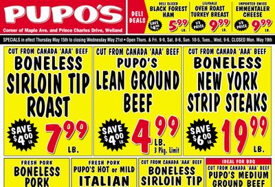 Pupo's Food Market Flyer May 15 to 21