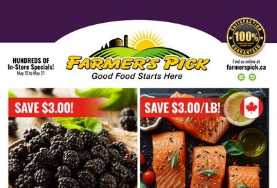 Farmer's Pick Flyer May 15 to 21