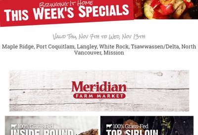 Meridian Meats and Seafood Flyer November 7 to 13
