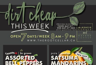 The Root Cellar Flyer May 15 to 21