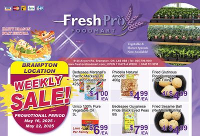 FreshPro Foodmart (Brampton) Flyer May 16 to 22