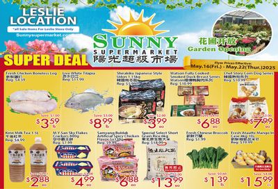 Sunny Supermarket (Leslie) Flyer May 16 to 22