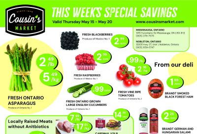 Cousin's Market Flyer May 15 to 20