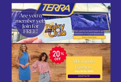 Terra Greenhouses Flyer May 16 to 22 Terra Greenhouses Flyer May 16 to 22