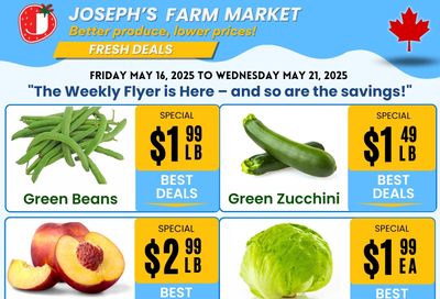 Joseph's Farm Market Flyer May 16 to 21