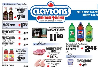 Claytons Heritage Market Flyer May 16 to 22