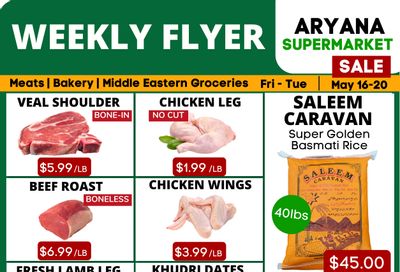 Aryana Supermarket Flyer May 16 to 20
