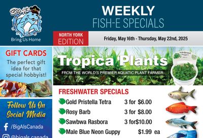Big Al's (North York) Weekly Specials May 16 to 22