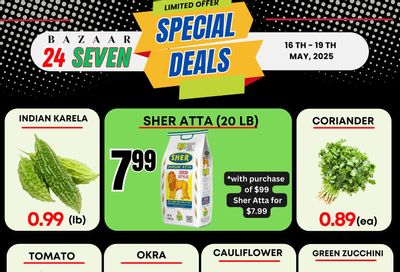 Bazaar 24 Seven Flyer May 16 to 19