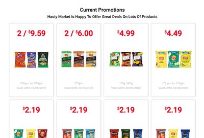 Hasty Market in-store Deals May 1 to 31