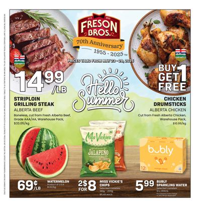 Freson Bros. Flyer May 23 to 29