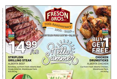 Freson Bros. Flyer May 23 to 29
