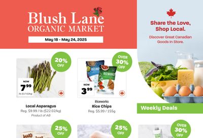 Blush Lane Organic Market Flyer May 18 to 24