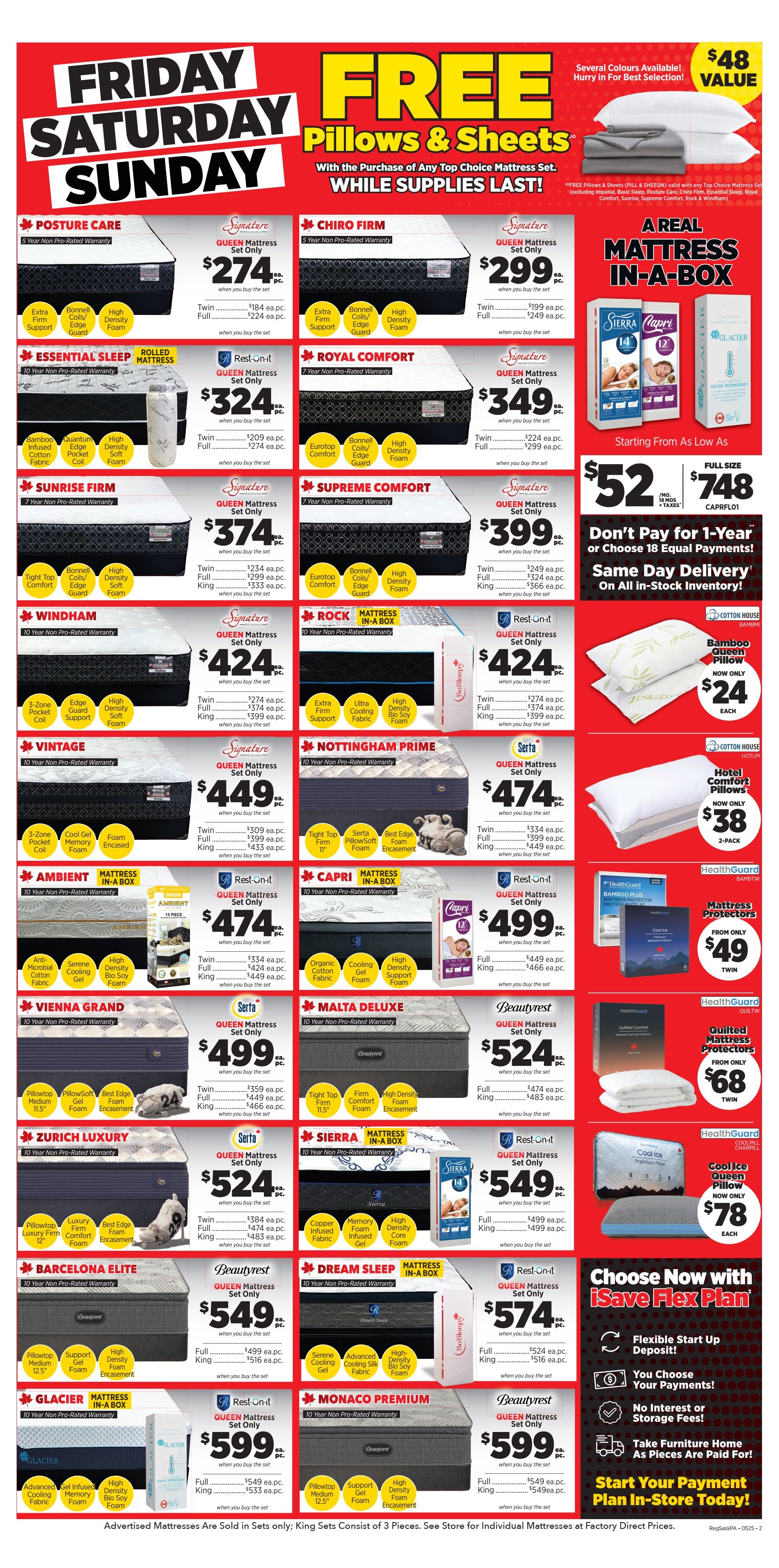 Surplus Furniture & Mattress Warehouse (Regina, Saskatoon, Prince Albert) Flyer May 19 to 25