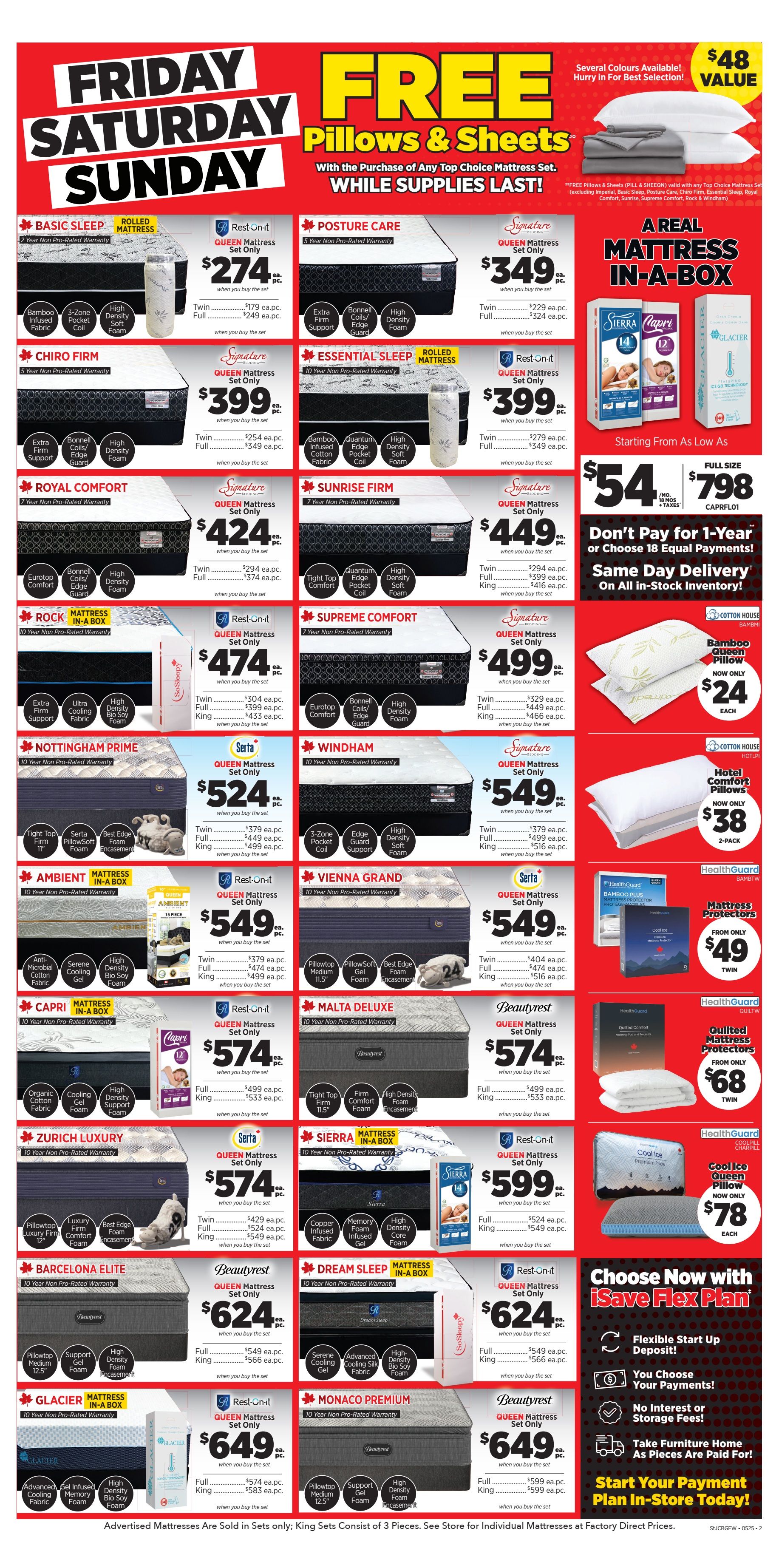 Surplus Furniture & Mattress Warehouse (St. John's, Corner Brook, Grand Falls Windsor) Flyer May 19 to 25
