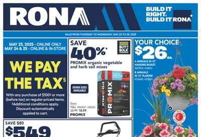 Rona & Rona+ (ON) Flyer May 22 to 28