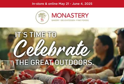 Monastery Bakery Flyer May 21 to June 4 Monastery Bakery Flyer May 21 to June 4