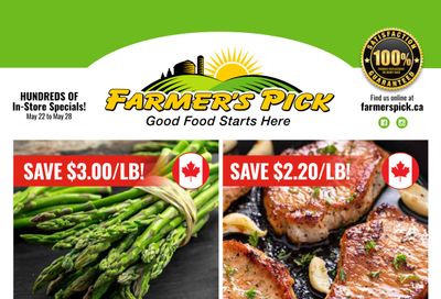 Farmer's Pick Flyer May 22 to 28