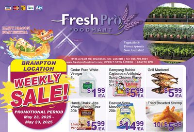 FreshPro Foodmart (Brampton) Flyer May 23 to 29