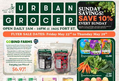 Urban Grocer Flyer May 23 to 29