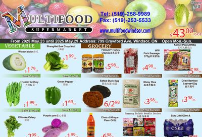 MultiFood Supermarket Flyer May 23 to 29