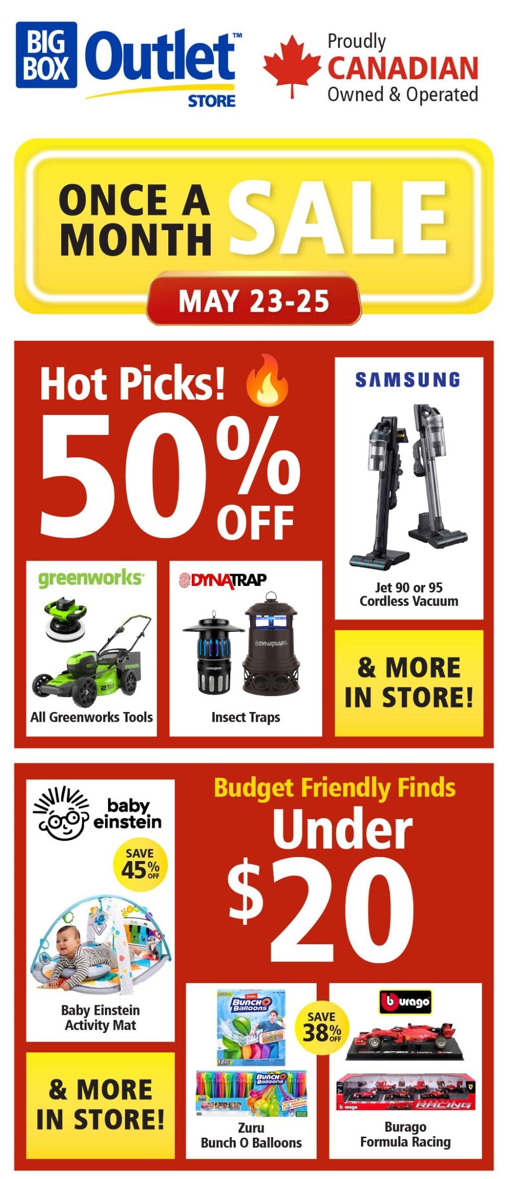 Big Box Outlet Store Flyer May 23 to 25