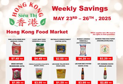 Hong Kong Food Market Flyer May 23 to 26
