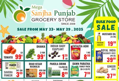 Sanjha Punjab Grocery Store Flyer May 23 to 29