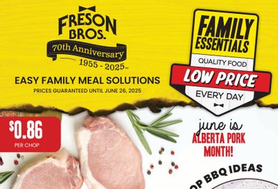 Freson Bros. Family Essentials Flyer May 30 to June 26