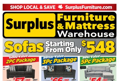 Surplus Furniture & Mattress Warehouse (Thunder Bay) Flyer May 26 to June 8