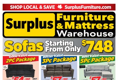 Surplus Furniture & Mattress Warehouse (St. John's, Corner Brook, Grand Falls Windsor) Flyer May 26 to June 8