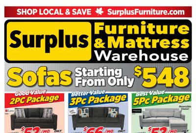 Surplus Furniture & Mattress Warehouse (S. ON) Flyer May 26 to June 8