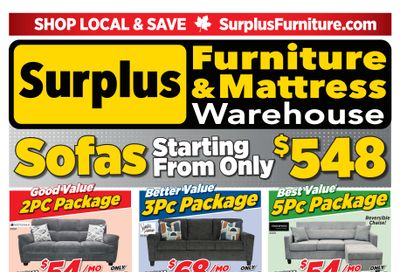 Surplus Furniture & Mattress Warehouse (Red Deer) Flyer May 26 to June 8