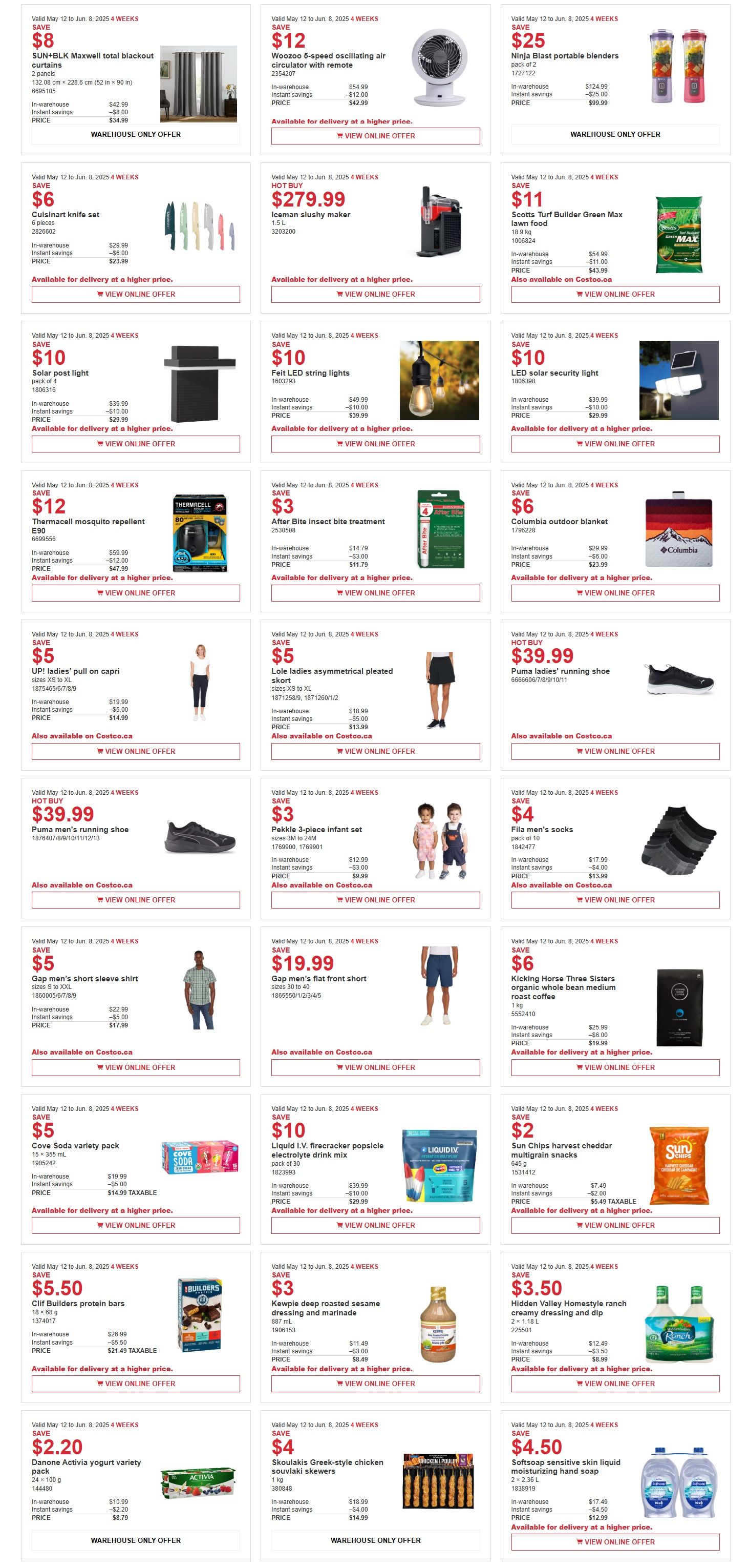 Costco (West, ON & Atlantic Canada) Warehouse Offers  May 26 to June 8