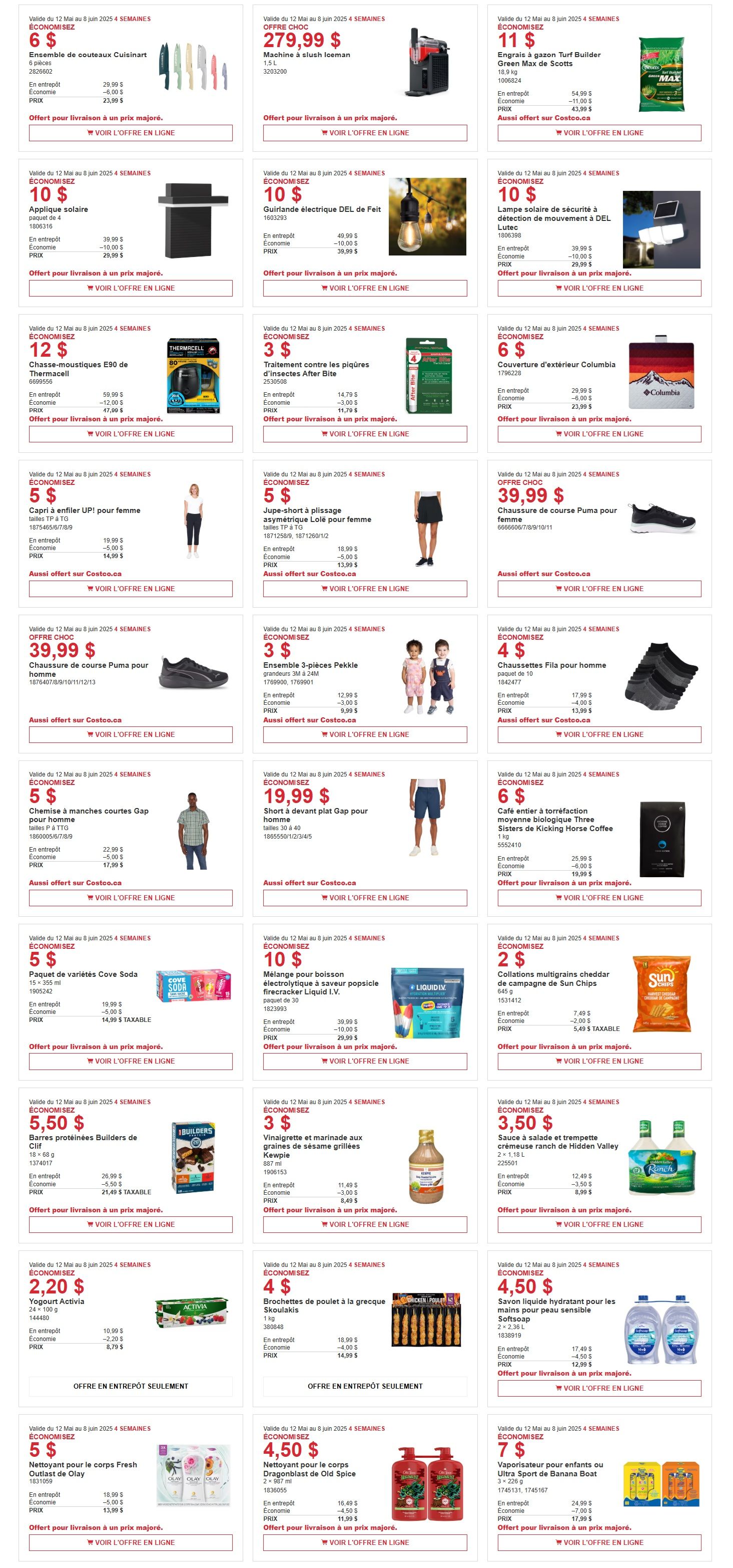 Costco (QC) Warehouse Offers May 26 to June 8