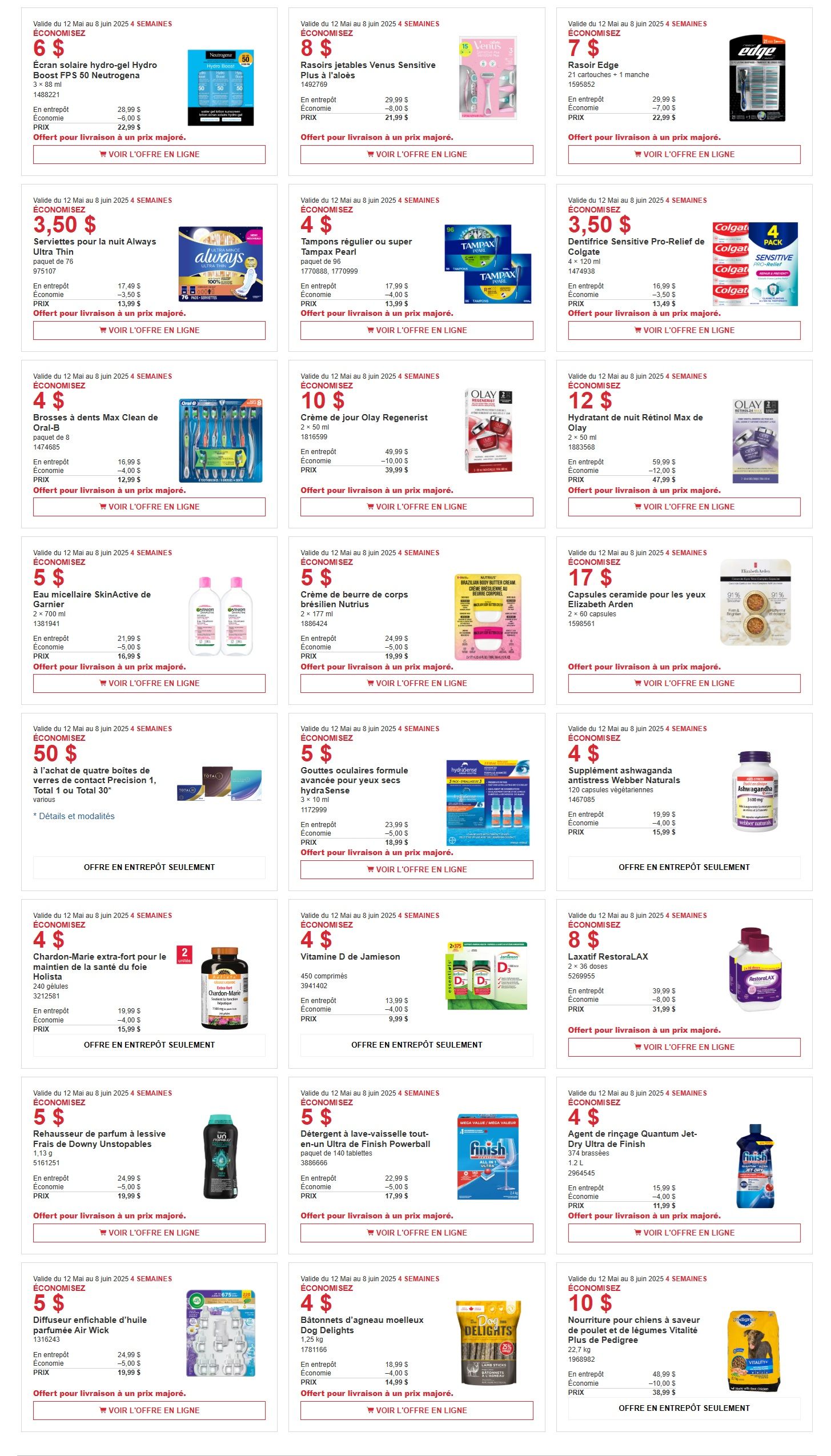 Costco (QC) Warehouse Offers May 26 to June 8