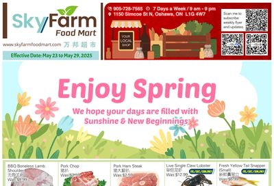 SkyFarm Food Mart Flyer May 23 to 29