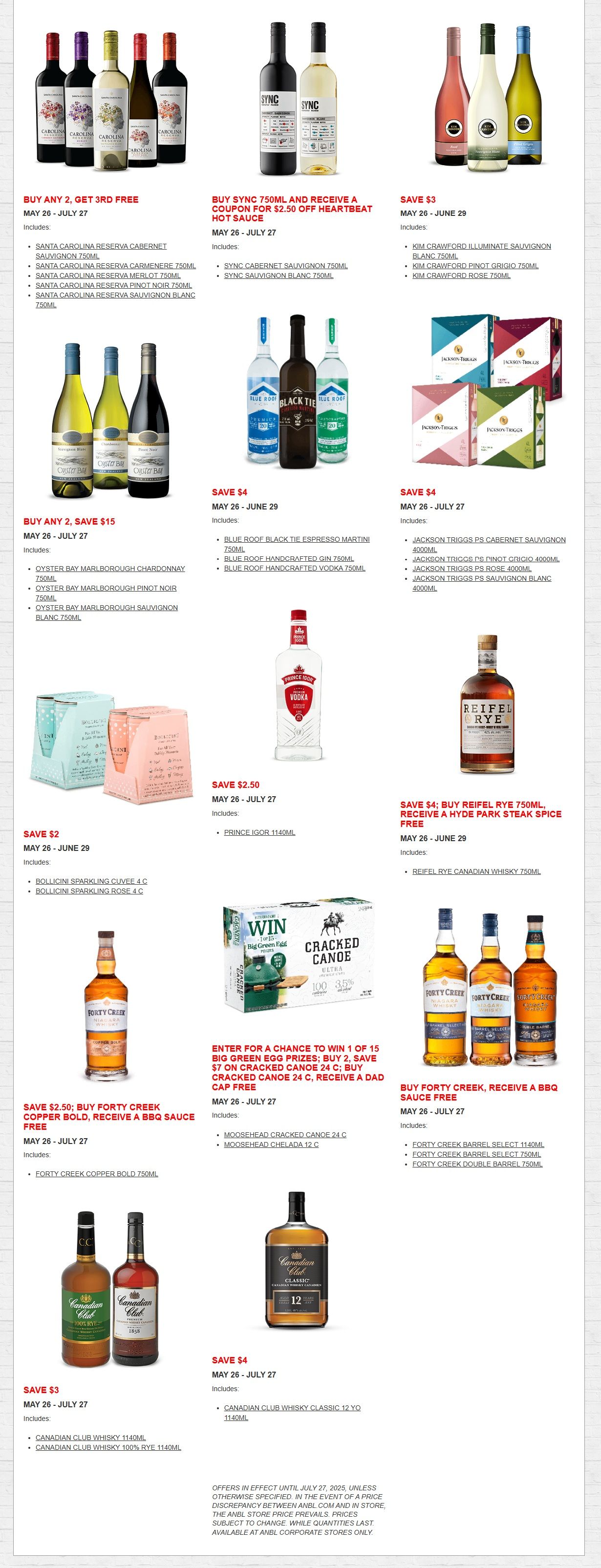 ANBL Hot Deals Flyer May 26 to July 27
