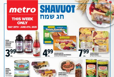 Metro (ON) Shavuot Flyer May 29 to June 4