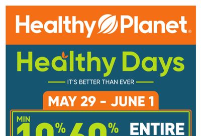 Healthy Planet Flyer May 29 to June 1
