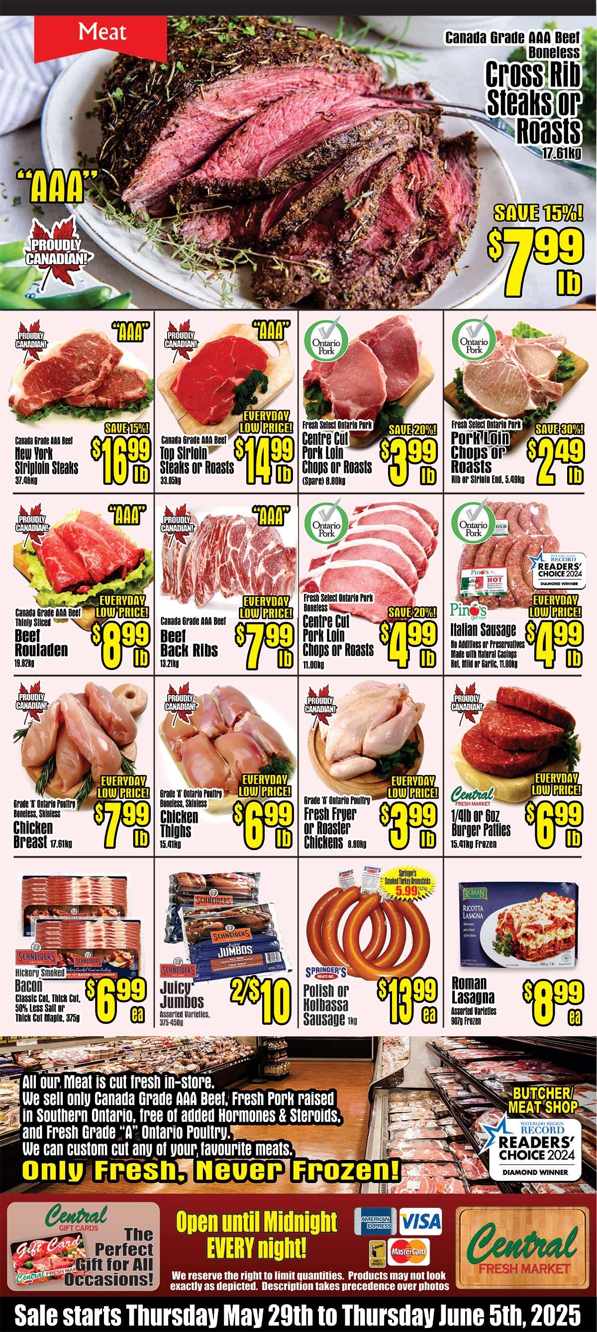 Central Fresh Market Flyer May 29 to June 5